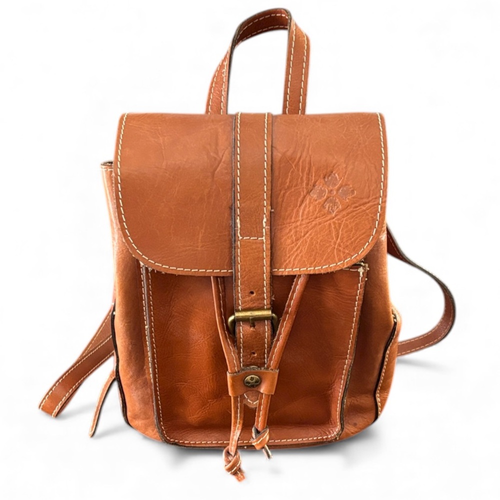 VTG Patricia Nash Leather Aberdeen Mini Backpack